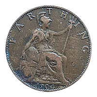 Велика Британія 1 фартінг, 1904