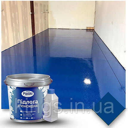 Хімстійка емаль для бетону (Технічні приміщення) Plastall™ Tech | Синій (5010) | 4.5 кг, фото 1