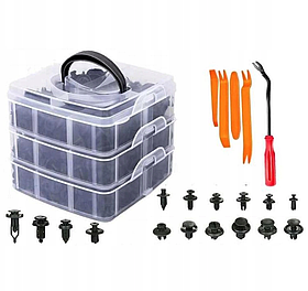 Набір автомобільних кліпс та кріплень 630 шт., кліпси Kraft&Dele KD10612