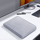 Чохол для ноутбука Bubm сірий тканинний 14"-15" світло-сірий чохол під ноутбук 14 дюймів, фото 4