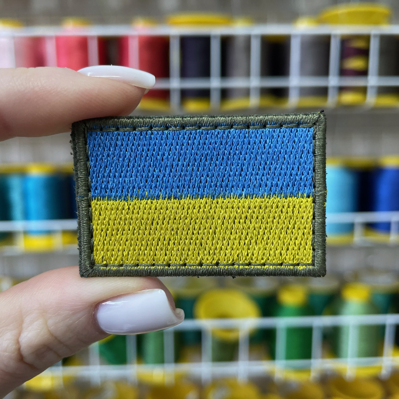 Шеврон, нашивка, патч ПРАПОР МІНІ з липучкою