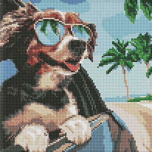 Набір з алмазною мозаїкою "Подорож до океану" 30х30см, фото 1