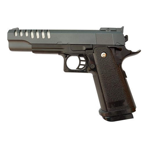 Іграшковий пістолет на кульках VIGOR V305 Silver Grey металевий, фото 1