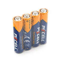 Батарейка сольова PKCELL 1.5V AAA/LR03, 4 штуки в shrink, Q10/300