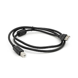 Кабель USB 2.0 AM/BM, 1.0m, 1 ферит, чорний, Пакет Q500
