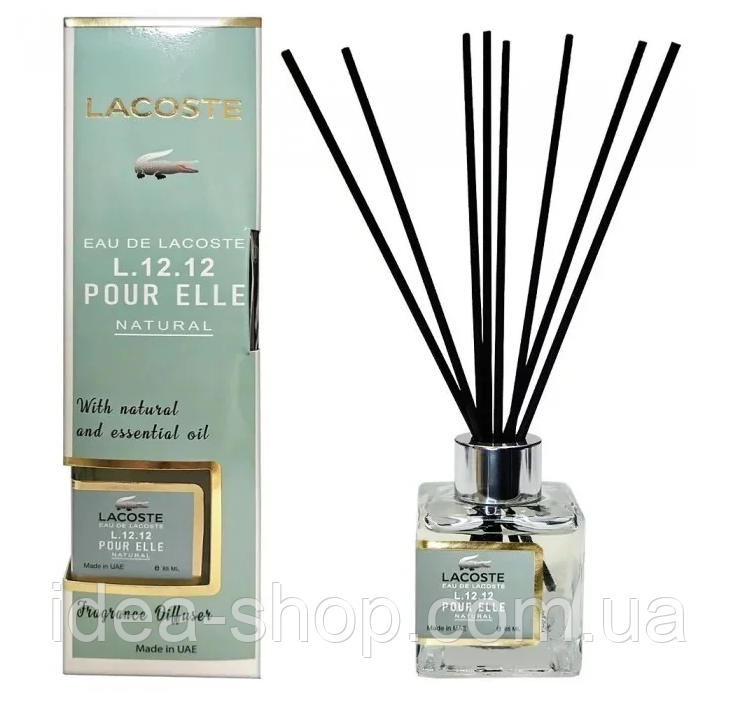 Аромадифузор Lacoste Pour Elle natural Brand Collection 85 мл. ароматизатор з паличками для дому арома дифузори, фото 1