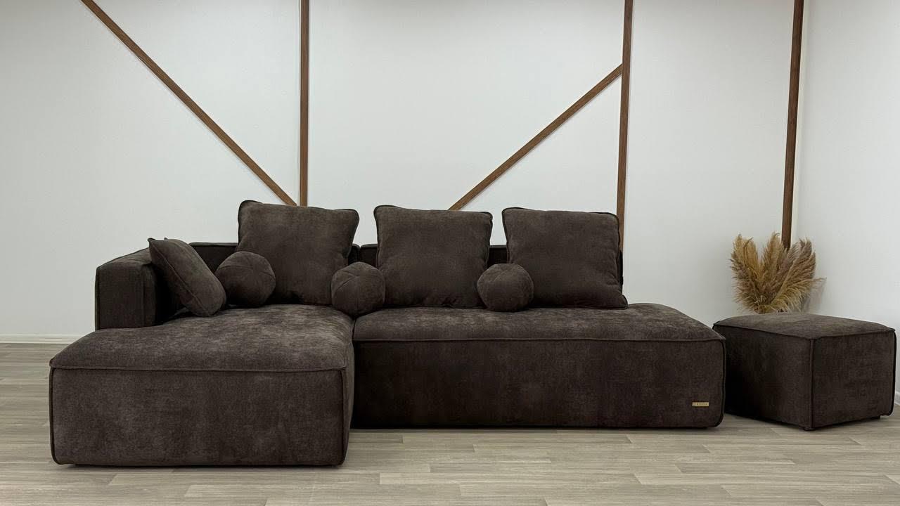Диван кутовий Best коричневий