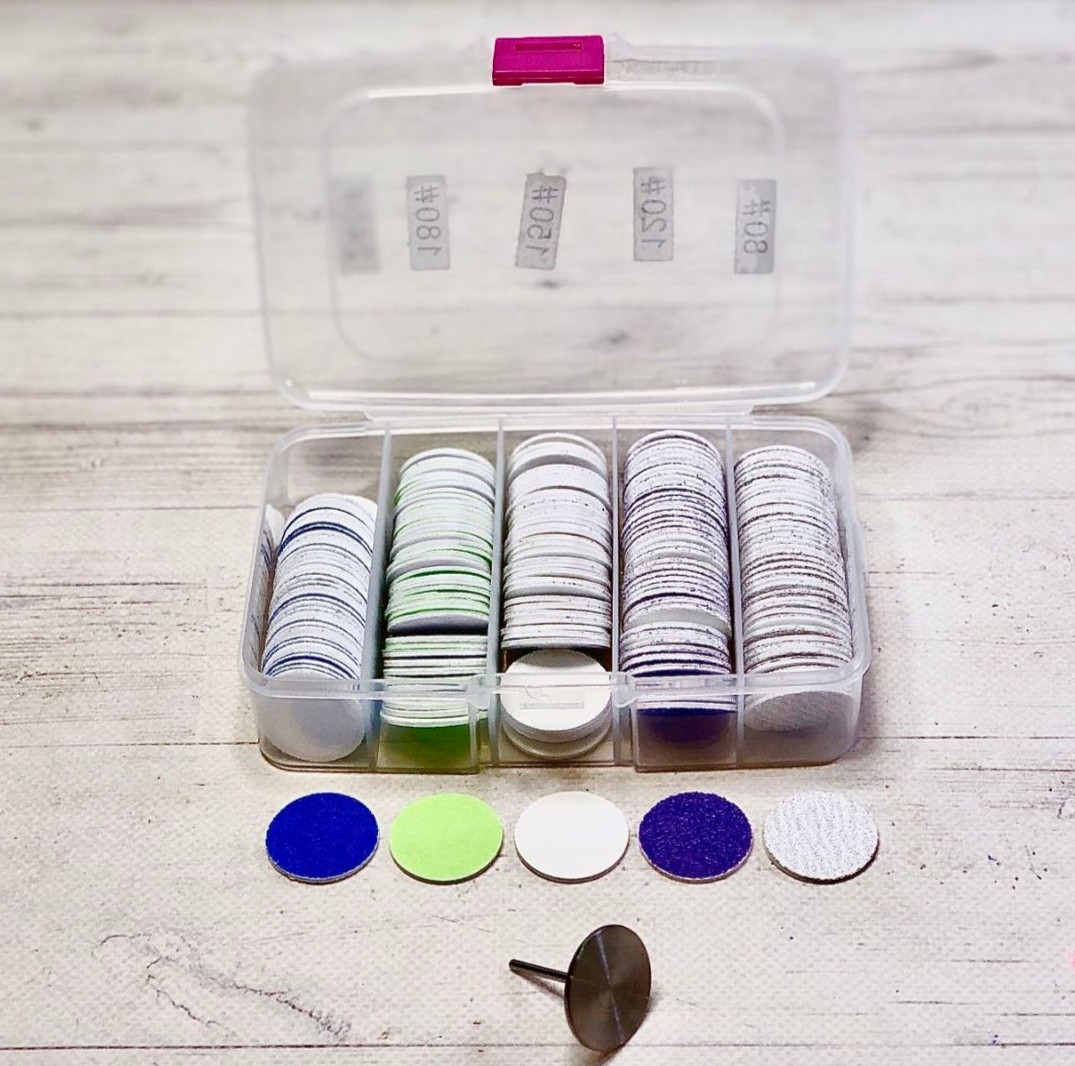 Набор для аппаратного педикюра основа 25мм и сменные подо файлы 200шт