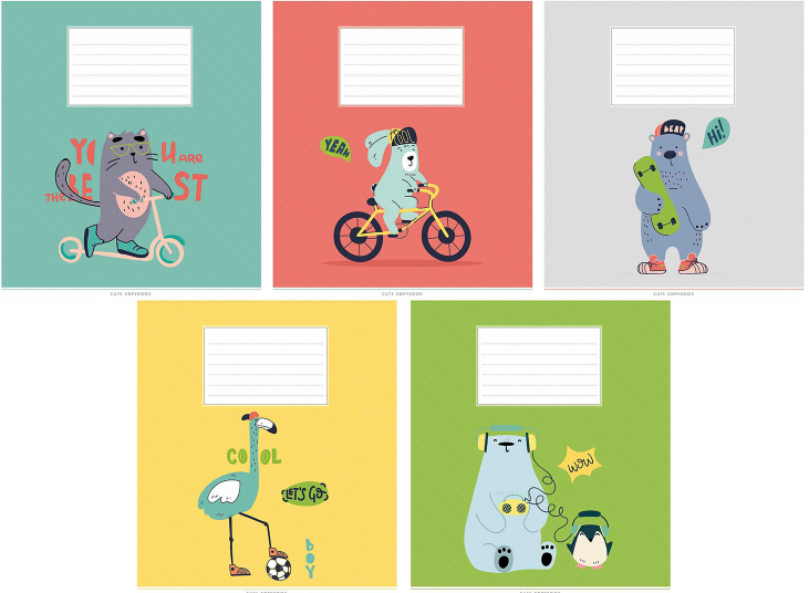 Зошит 12арк. лін. Школярик виб.УФ-лак №012-3212L(30)(300), фото 1