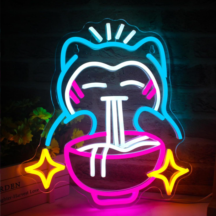 Неонова декорація світильник Рамен - 32х34 см, фото 1