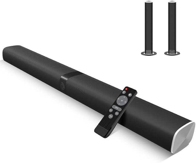 Саундбар для телевізора Assistrust KY8000, 50 Вт, Bluetooth 5.0, HDMI ARC, 2-в-1, 32”, фото 1