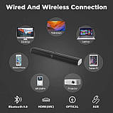 Саундбар для телевізора Assistrust KY8000, 50 Вт, Bluetooth 5.0, HDMI ARC, 2-в-1, 32”, фото 4