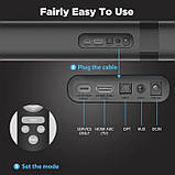 Саундбар для телевізора Assistrust KY8000, 50 Вт, Bluetooth 5.0, HDMI ARC, 2-в-1, 32”, фото 3