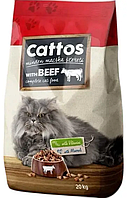 Сухий корм для котів Cattos Complete Cat Food with Beef 20 кг