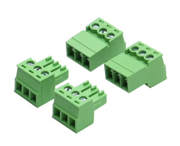 Роз'ємний клемник 3 контакти EDGRK 3.81 мм, зелений (пара), фото 1