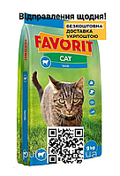 Корм премиум длякошек котов пурина 4 лапы Favorit Ягненок 9кг