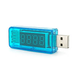 USB тестер Charger Doctor напруги (3-7.5V) та струму (0-2.5A) Blue