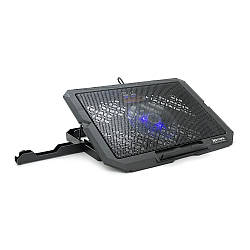Підставка під ноутбук XSTRIKE XS-66, 9-17", 1*140mm 1200±10% RPM, корпус пластик+алюміній, 2xUSB 2.0, 356x259x28mm, RGB, Box Q20