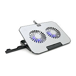 Підставка під ноутбук XSTRIKE XS-22, 10-17", 2*140mm 1200±10% RPM, корпус пластик+алюміній, 2xUSB 2.0, 357x262x30mm, RGB, Box Q20