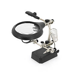 Тримач "третя рука" TE-800+LED, діамерт 60мм, 3.5-12X, Box