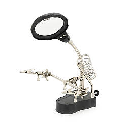 Тримач "третя рука" TE-801+LED, діамерт 60мм, 3.5-12X, Box