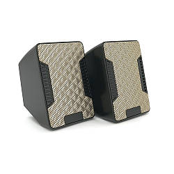 Колонки 2.0 Hotmai A16 USB+3.5mm, 2x3W, 20Hz-18KHz, з регулятором гучності, Black, BOX, Q24