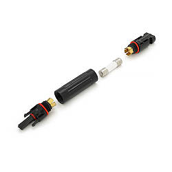 Конектор RISIN MC4, під вбудований плавкий запобіжник (у комплекті), 30А,1000 В, 0.5mmΩ, вогнестійкість UL94-VO,IP67, -40℃-+90℃,