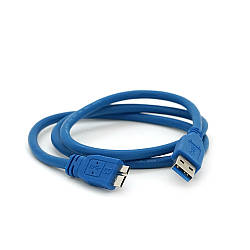 Кабель Usb 3.0 AM to Micro-B 0.8m для жорстких дисків