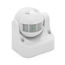 Датчик руху + сутінковий LINEA 1000W 220-240V IP44 180 градусів. 95х85х70мм білий