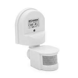 Датчик руху + сутінковий 1000W 220-240V IP44 180 градусів. 140x115x60мм. білий