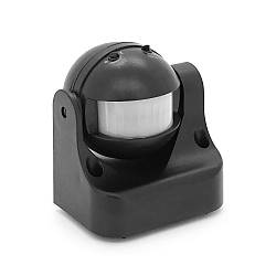 Датчик руху + сутінковий LINEA 1000W 220-240V IP44 180 градусів. 95х85х70мм чорний