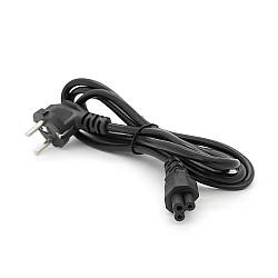 Кабель живлення Schuko PC-186 CEE7/7-IEC C5, 1.8M, 0.75mm, для ноутбука, OEM Q80 МЕДЬ!!!