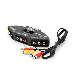 Конвертер 3 x 3RCA / 1x3RCA з перемикачем