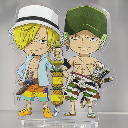 Акрилова статуетка One Piece Санджі та Зоро (10 см)