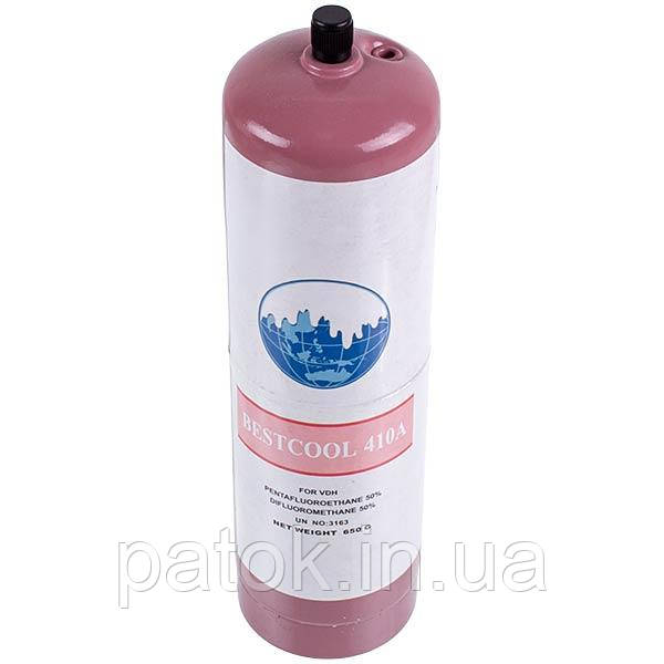 Фреон Bestcool R410А 0.65kg під клапан шредера (Холодоагент R410А, Хладон-410А, Фреон 410, ДФУ-410А)