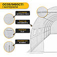 Садова теплиця парник Leobro Garden 18м2 White MultiDoor (LB-G114-WHT), фото 4