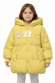 Куртка дитяча для дівчинки демісезонна салатового кольору 207904M