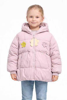 Куртка дитяча для дівчинки демісезонна бузкового кольору 207912M