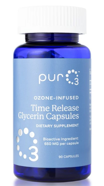 PurO3 Ozone Infused Glycerin / Гліцерин озонований органічний 90 капсул, фото 1
