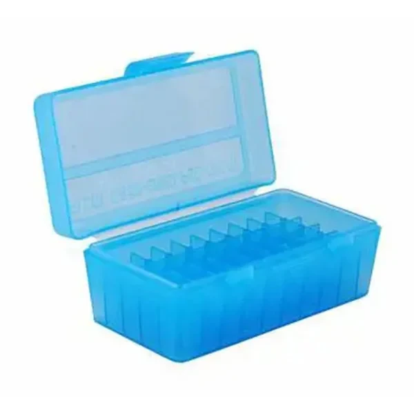 Кейс MTM д/піст.патр 7.62х25; 5.7х28; 357 Mag 7.62 x 25 TOKAREV на 50 патр. Blue (P50-38-24), фото 1