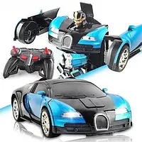Машинка Робот-трансформер на радіокеруванні Bugatti Robot Car