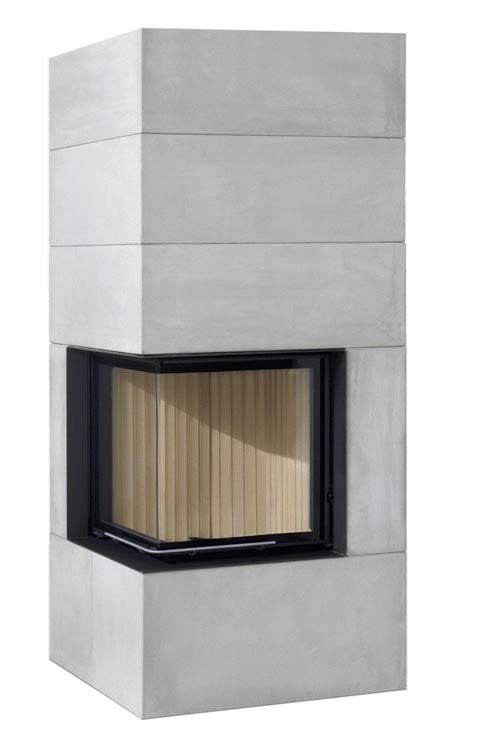 Теплоакумулювальний камін Brunner BSK 01 / Eck-Kamin 57/52/52 lifting door
