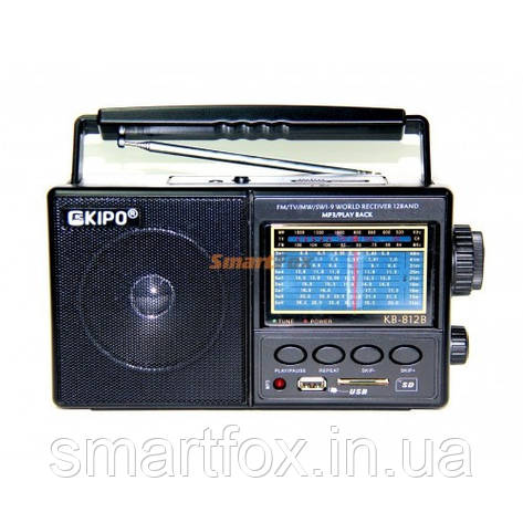 Радіоприймач з USB KIPO KB-812, фото 1