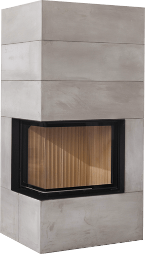 Теплоакумулювальний камін Brunner BSK 02 / Eck-Kamin 57/67/44 left lifting door