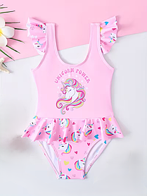 Купальник для дівчинки Єдиноріг 100-104.110-116