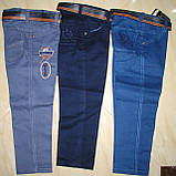 Стильні штани коттон від 3 до 7 років світло сині, фото 2