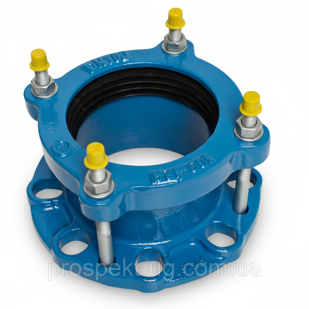 Адаптер фланцевий чавунний універсальний Ду200 (218-244 мм) Blucast, фото 1