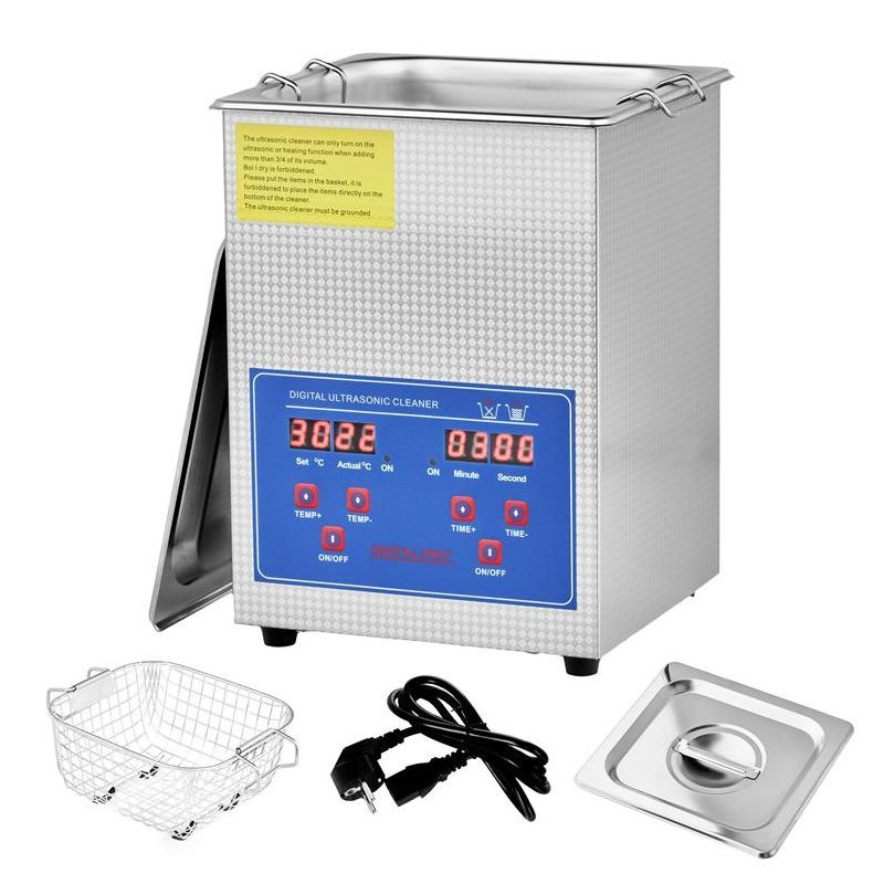 Ультразвуковий очищувач 2 л Kraft&Dele KD500 / Стерилізатор / Дезінфектор, фото 1