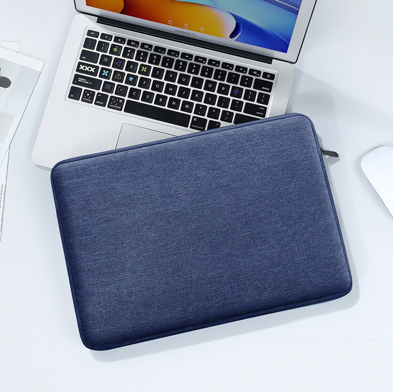 Чохол для ноутбука Bubm плоский синій темний тканинний 14.1"-15" темно-синій чохол під ноутбук 14 дюймів, фото 1
