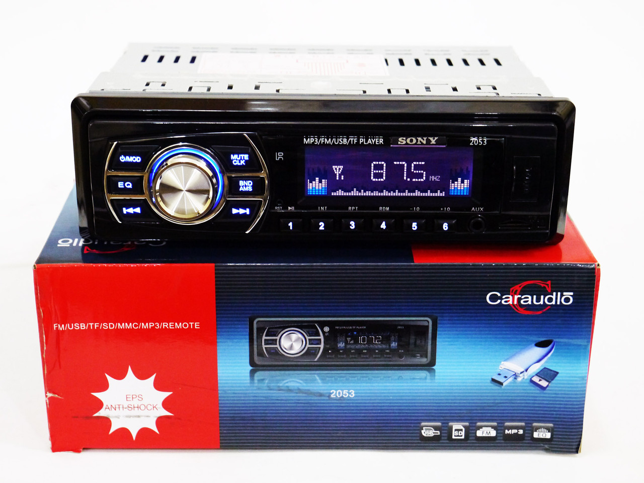 Автомагнітола 2053 ISO — USB+SD+AUX+FM (4x50W)